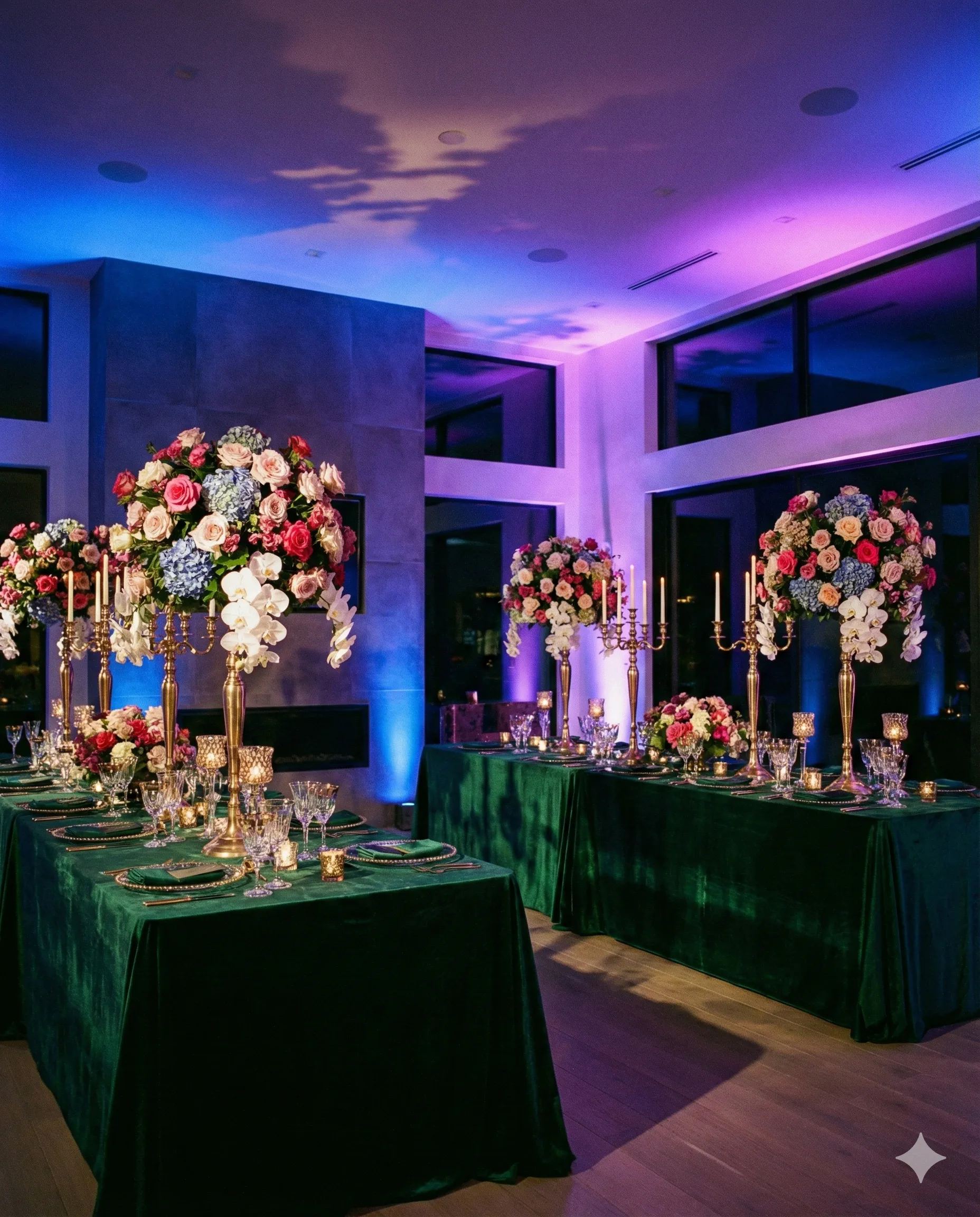 Creating a gala venue where there was only a living room