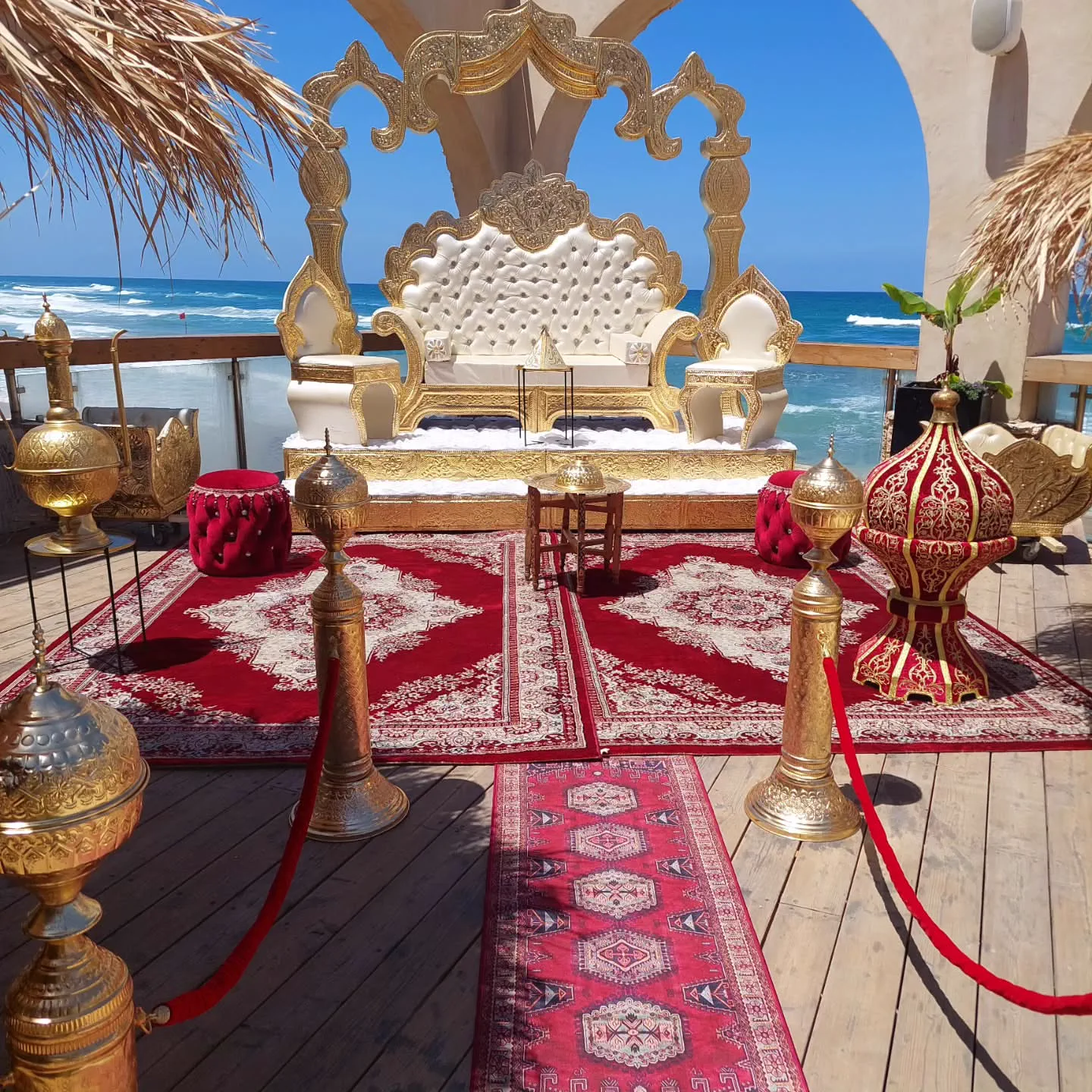 Production of immersive decors for Mimouna or giant Henna parties