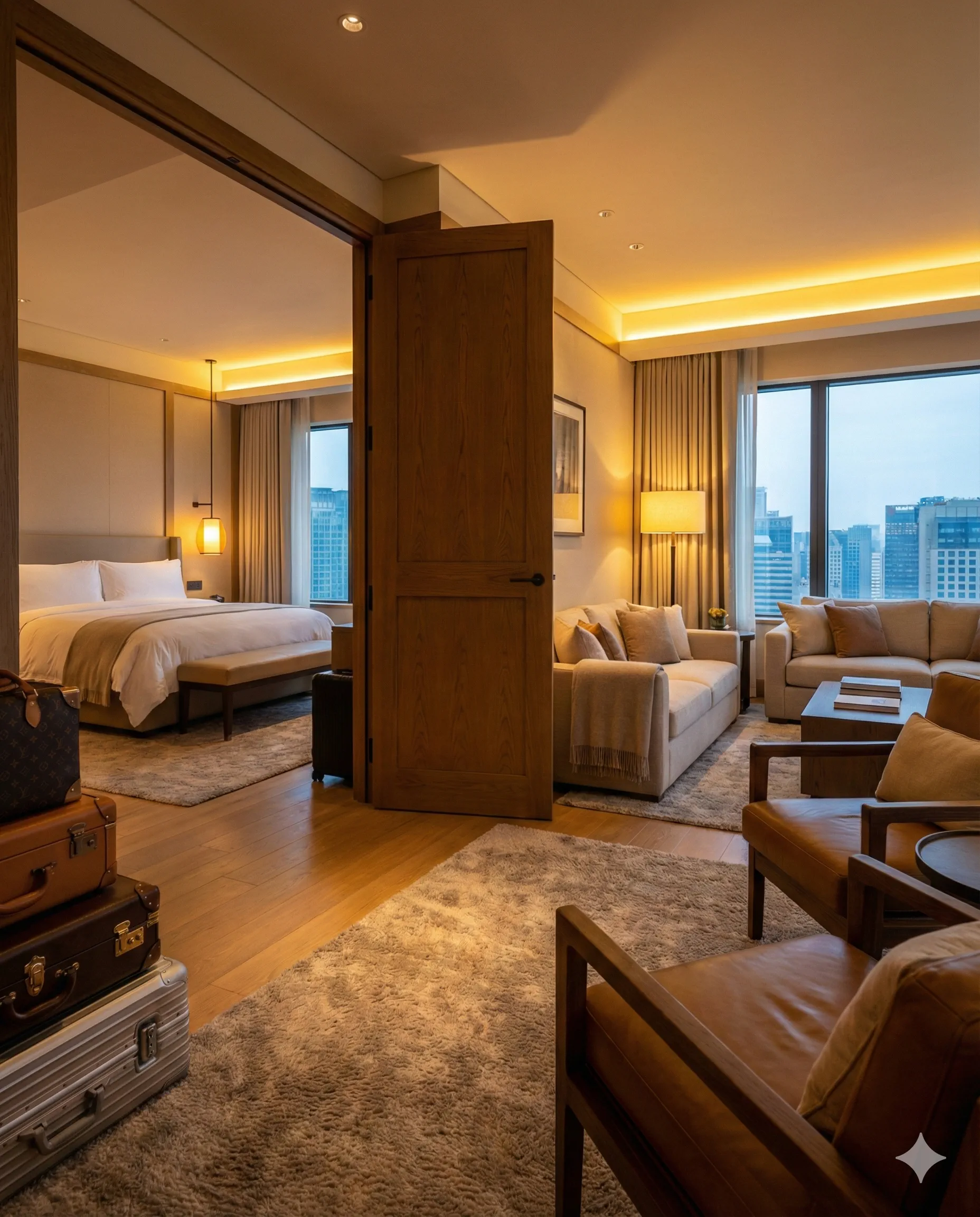 Accommodations configured for tribes (Connected suites, Villas)